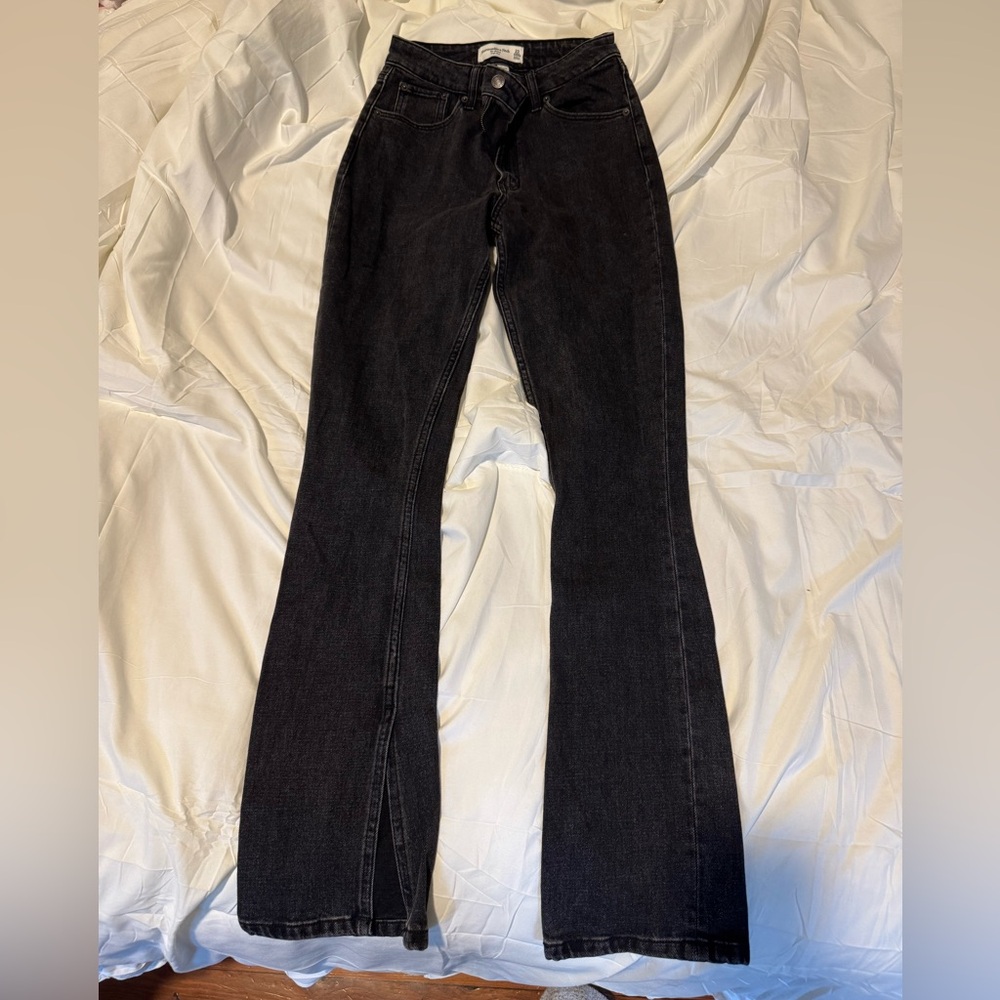 Abercrombie & Fitch Black Flare Jeans